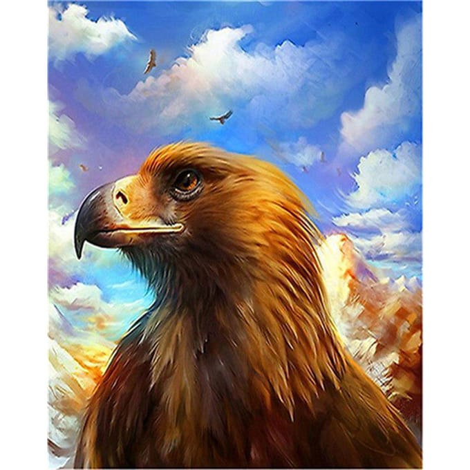 5D DIY Diamond schilderij dier Eagle handgemaakte handwerk diamant borduurwerk kruissteek Home Decor 20X30CM blue