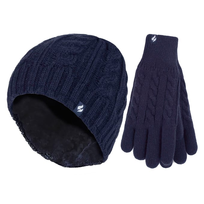 Dames Thermo Muts en Handschoenen Set met Fleecevoering voor de Winter