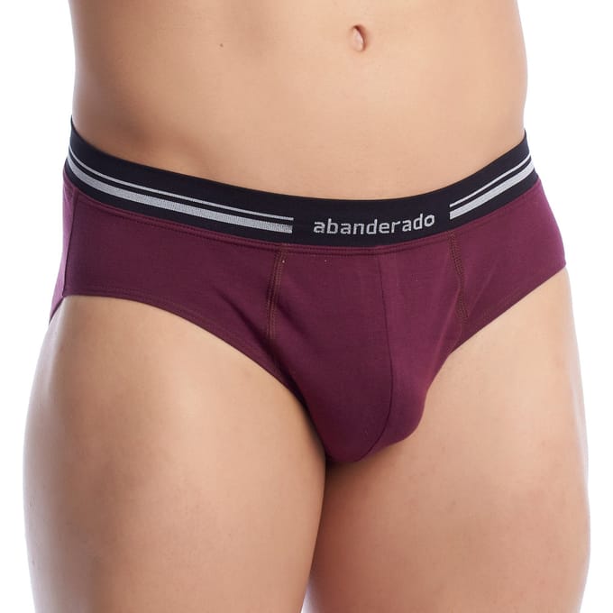 Atmungsaktiver Herren-Slip mit anatomischer Vorderseite aus Stoff A077H