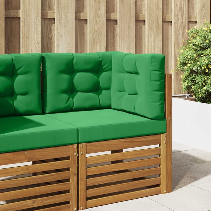 vidaXL - Buitenbankkussen - Polyester - Groen - 60 - x - 60 - cm