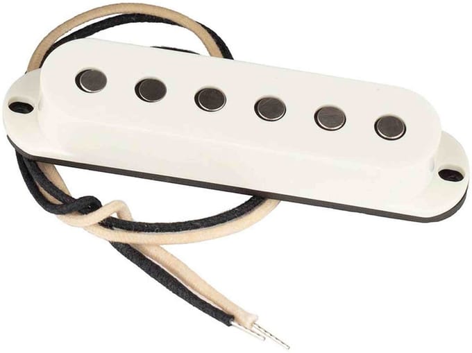 Lollar 10-203-111-14 Single Coil Pickup - Vintage Blonde hals, flat poles, parchment