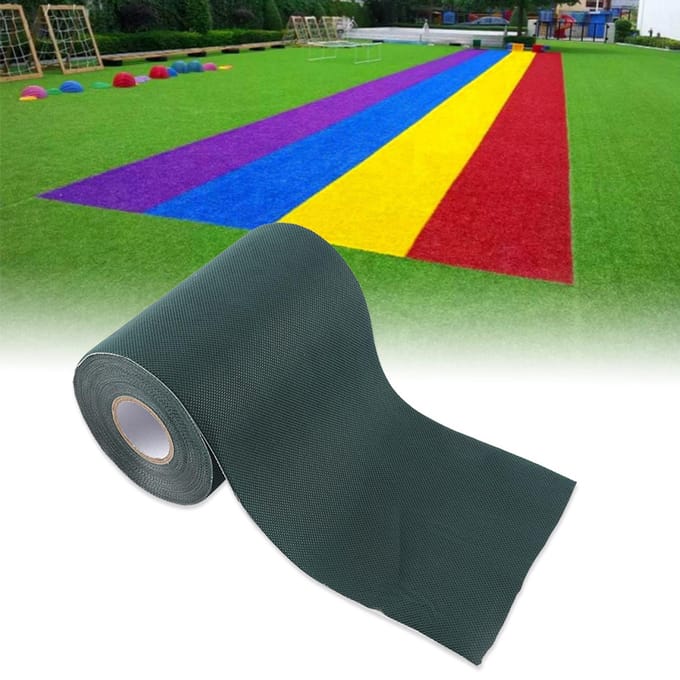 15*1000cm Zelfklevende Verbindings Groene Tape Synthetisch Gazon Kunstgras Naadverbinding black