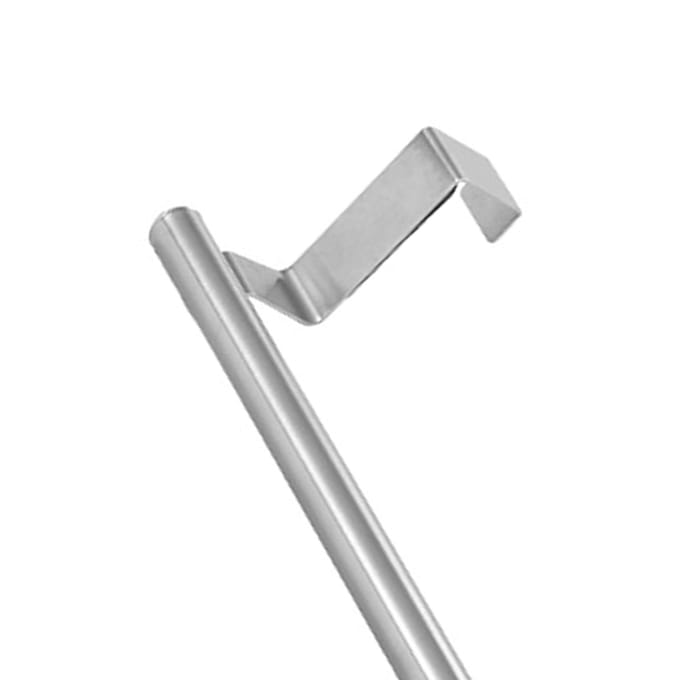 Multifunctioneel Roestvrij Staal Enkele Stang Handdoekenrek Zonder Gaten Handdoekenrek Badkamer Handdoekstang L Small white