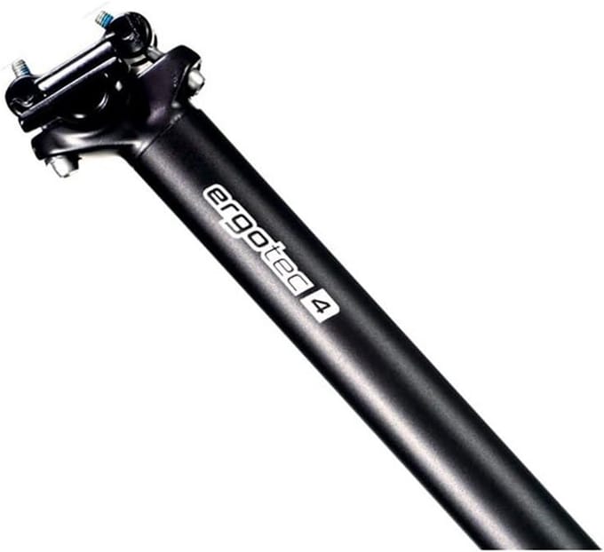 Zadelpen - Fietsonderdeel - Mountainbiken - Dubbele schroefklem - 272 mm - Zwart
