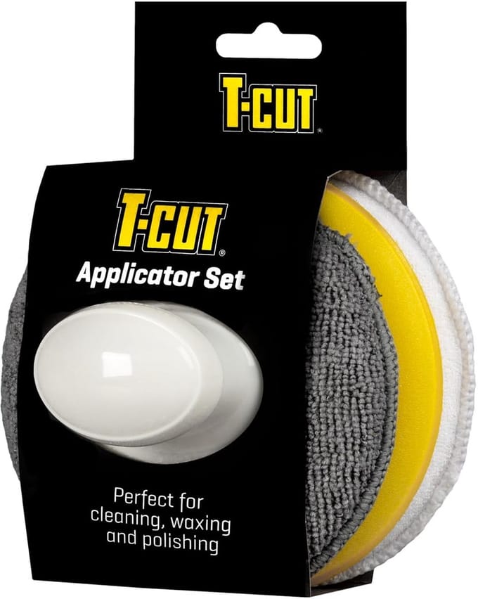 Wax Applicator Set met Handvat en Microfiber Pads voor Auto en Lakonderhoud