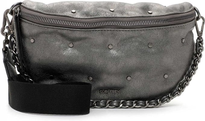 SURI FREY Schoudertas Andy Crossover Bag Darksilver Zilverkleurig