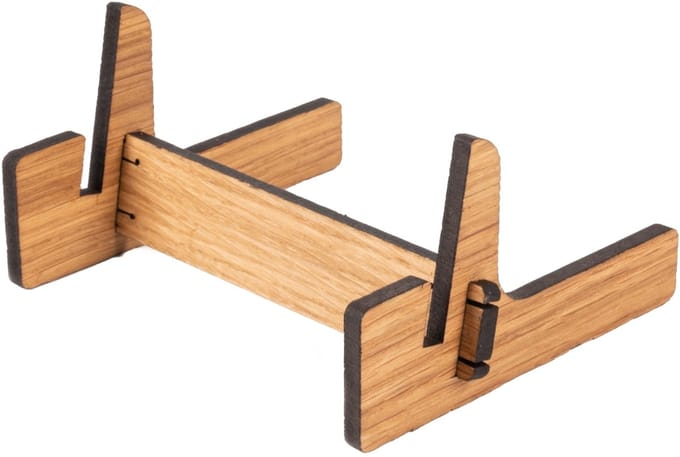 Houten Houder / Mini Ezel / Display Houder / Menukaarthouder - Type: TPT-Licht Geolied - 5 mm