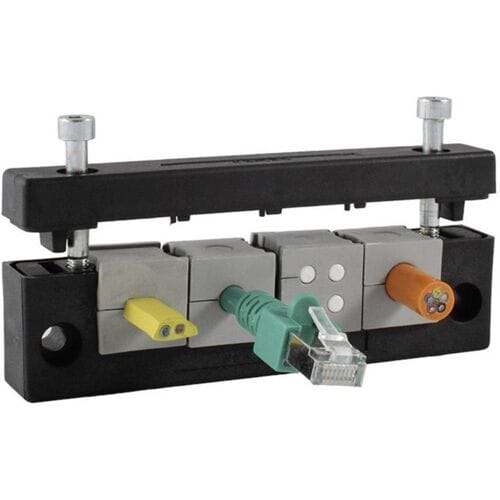 Icotek KEL-E3 Kabelinvoeringsplaat Klem-Ø (max.) 17 mm Polyamide Zwart 1 stuk(s)