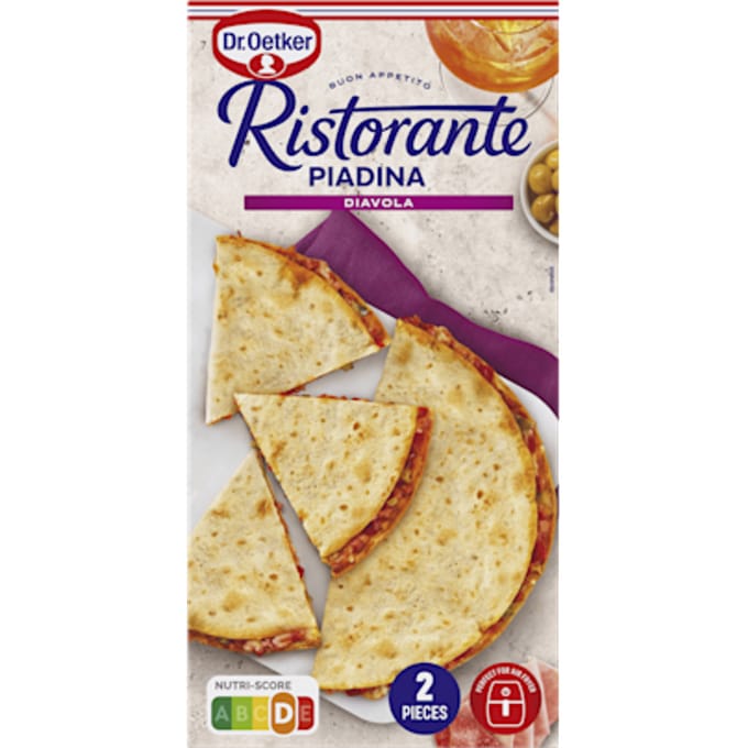 Ristorante piadina Diavola flatbread