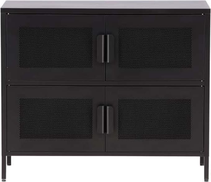 Nett dressoir 4 deuren zwart.