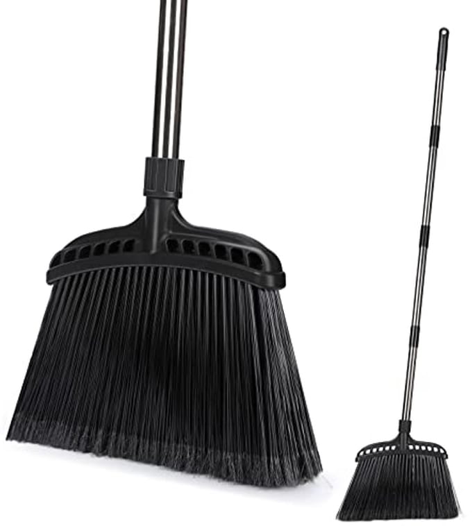 Lange Steel Broom voor Binnen en Buiten