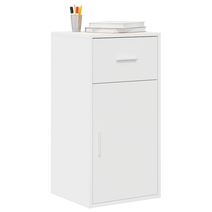 vidaXL - Dressoir - met - lade - Wit - 38 - x - 34 - x - 75 - cm
