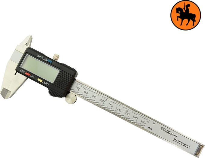 Buildalot Digitale Schuifmaat RVS - 150mm - Incl. Opbergcase en batterijen