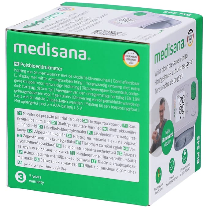 Medisana BW 345 51073 Bloeddrukmeter Pols