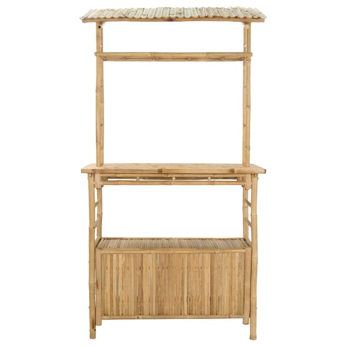 vidaXL Buiten Bartafel Naturel 110 x 50 x 210 cm Bamboe