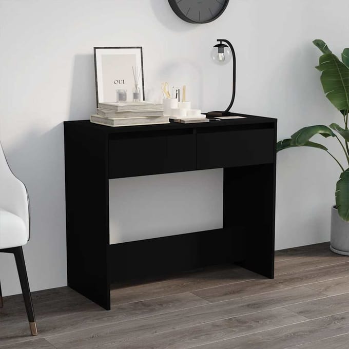 vidaXL - Wandtafel - 89x41x76,5 - cm - staal - zwart