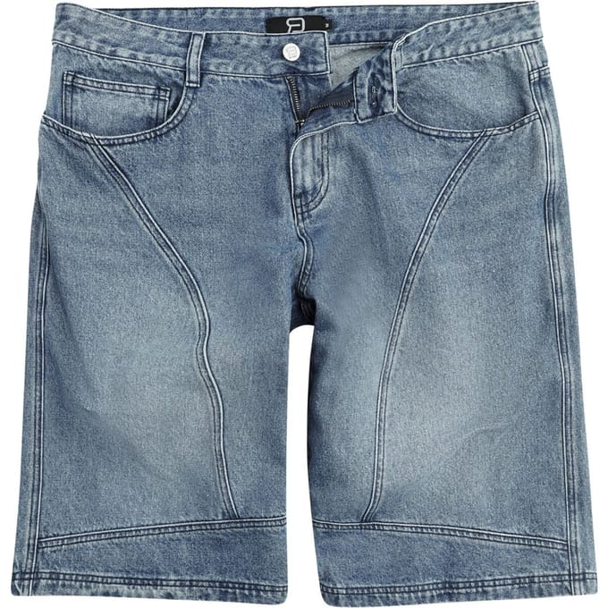 R.E.D. by EMP Shorts - Basic - 29 tot 34 - voor Mannen - blauw