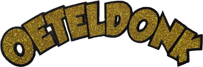 Fjesta© Oeteldonk Embleem - Rugembleem Letters - Carnaval Den Bosch