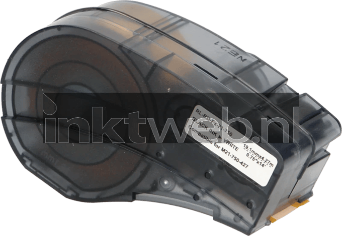 Huismerk Brady M21-750-427 zwart op wit breedte 19.1 mm
