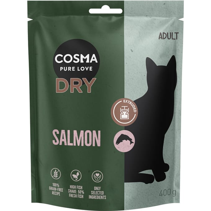 400g Cosma Extruded Droogvoer Zalm Katten Droogvoer