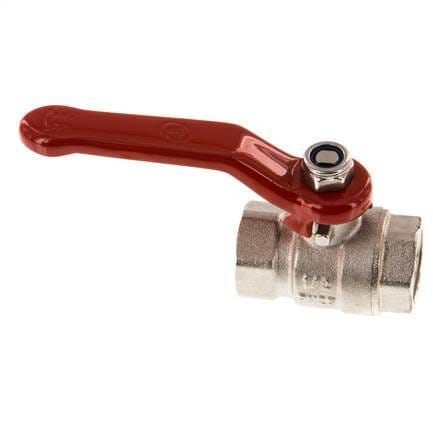 Rp1/2'' 2-weg kogelkraan messing PTFE/NBR 25 bar - BL2BM