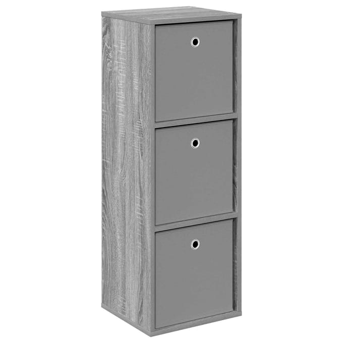vidaXL - Dressoir - Grijs - Sonoma - 35 - x - 32 - x - 99,5 - cm