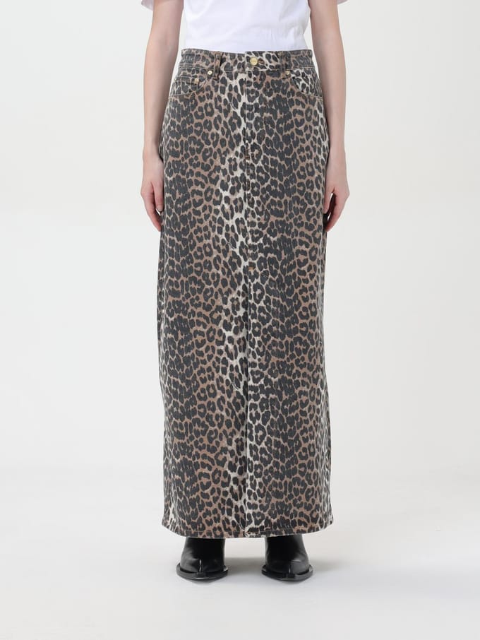 Luipaardprint Maxi Rok