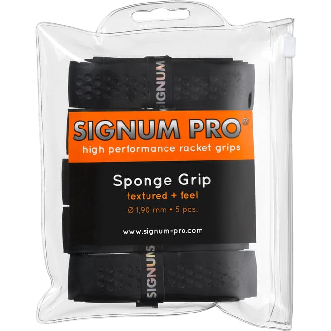 Signum Pro Sponge Grip Verpakking 5 Stuks-Zwart