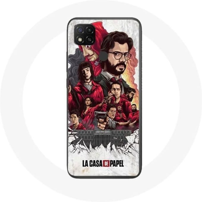 Xiaomi Redmi 9C hoesje La Casa De Papel poster art