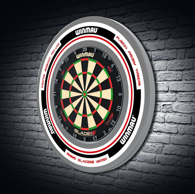Winmau Advance White Red Dart Surround