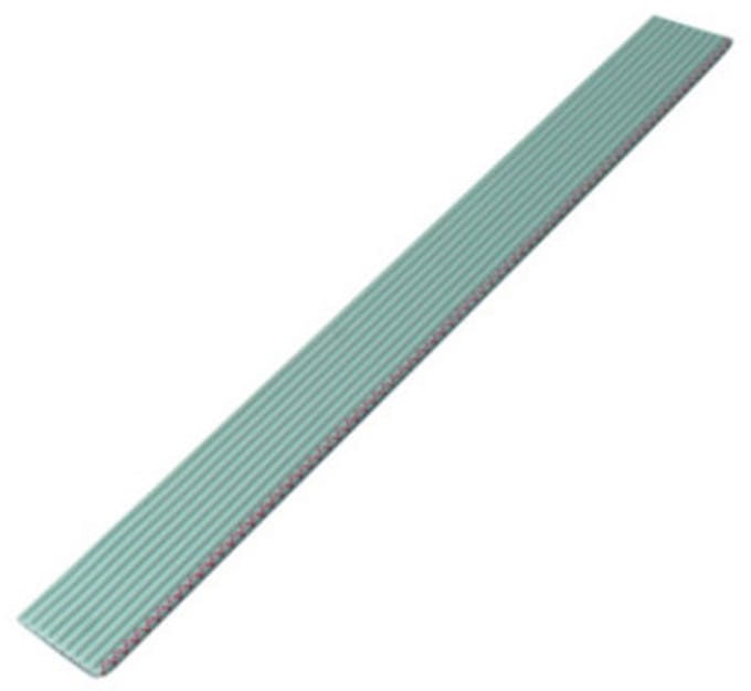 Flachkabel grau Raster 127mm 10 pin 30,5m