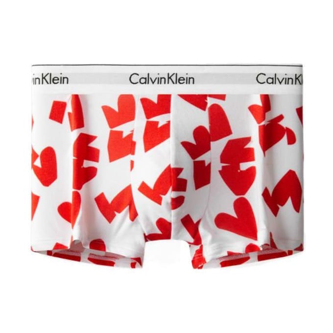 Boxers Calvin Klein Imprimé Cœur Sous-vêtements Homme NB3348-BBG M gray