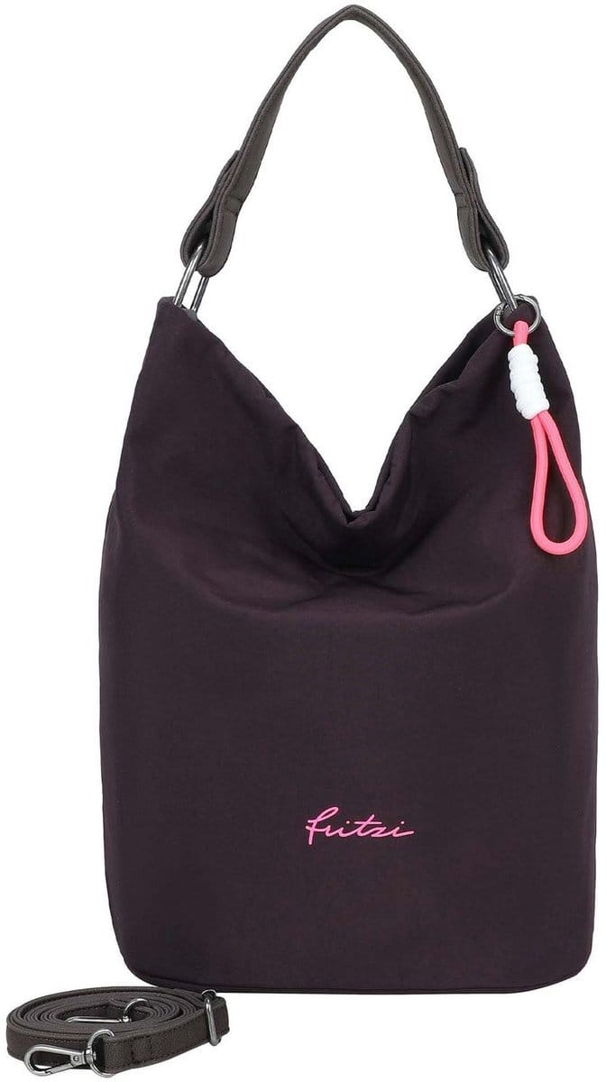 Fritzi aus Preußen schoudertas Lea Hobo Espresso donkerpaars