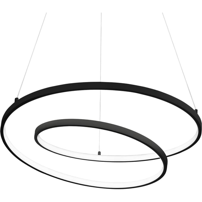 Ideal Lux Oz LED hanglamp Ø 80 cm zwart