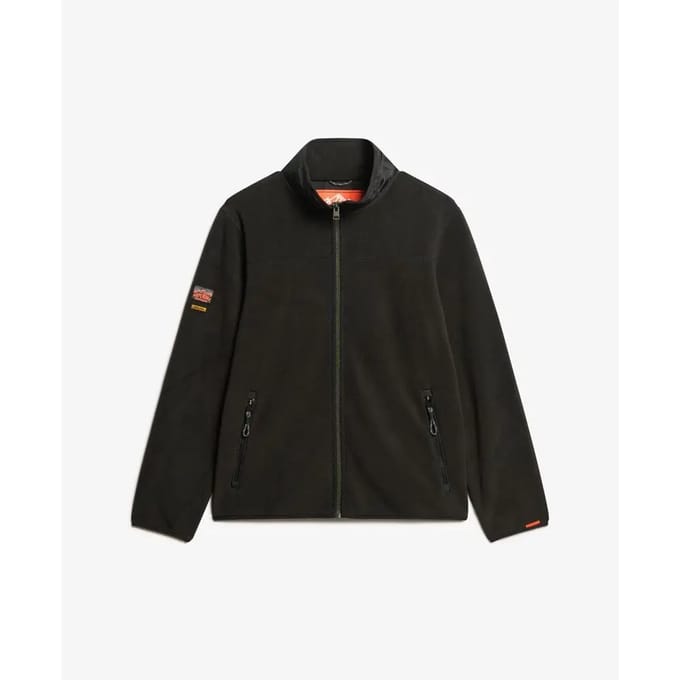 Superdry Active Fleece Sweatshirt Met Rits Zwart L Man