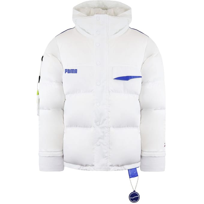 Puma x Ader Fout Lange Mouw Zip Up Wit Heren Donzen Pufferjas