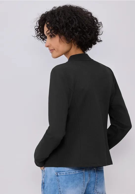 Jersey blazer met structuur