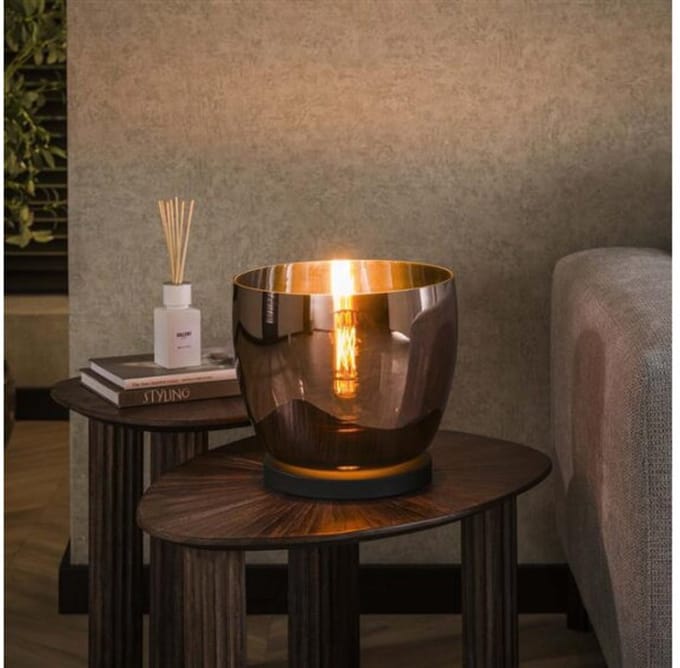 Vloerlamp UP L - Copper color glas