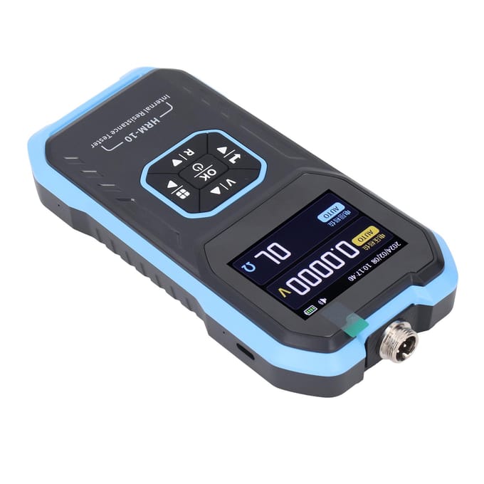 Batterijspanningsmeter Hoge Nauwkeurigheid 0?+100V DC 0?200 Ohm Batterij Interne Weerstand Testmeter black