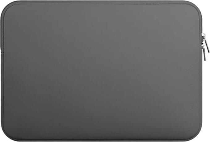 Jumada's - Laptophoes 13 inch - Macbook / IPad / Thinkpad - Sleeve met ritssluiting - Grijs - 35x26 cm