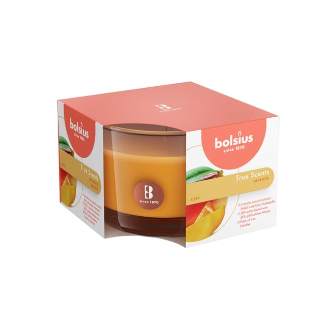 Bolsius Geurkaars True Scents Mango - 6 cm / ø 9 cm