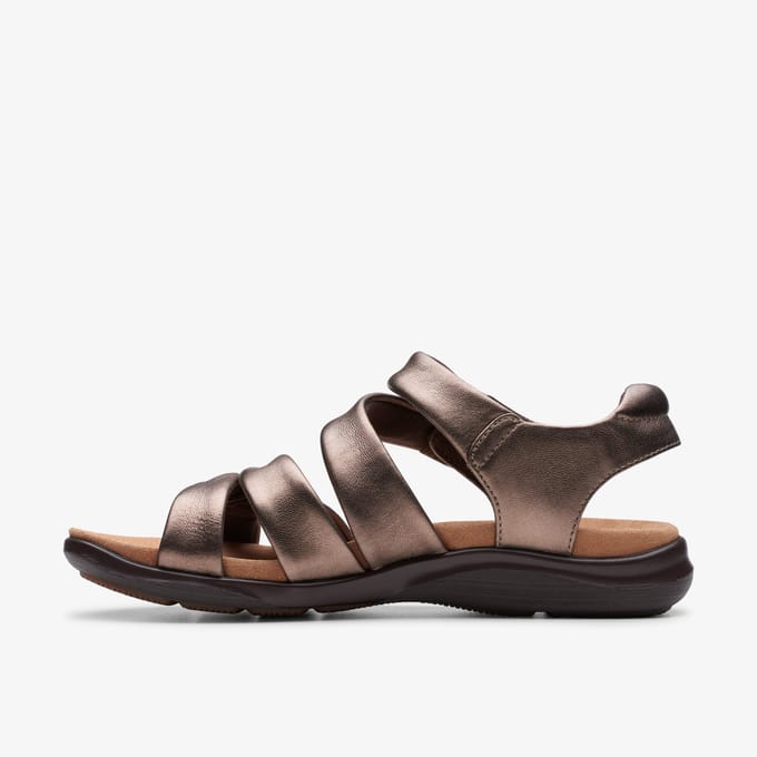 Kitly Ave Bronzen Leren Sandalen