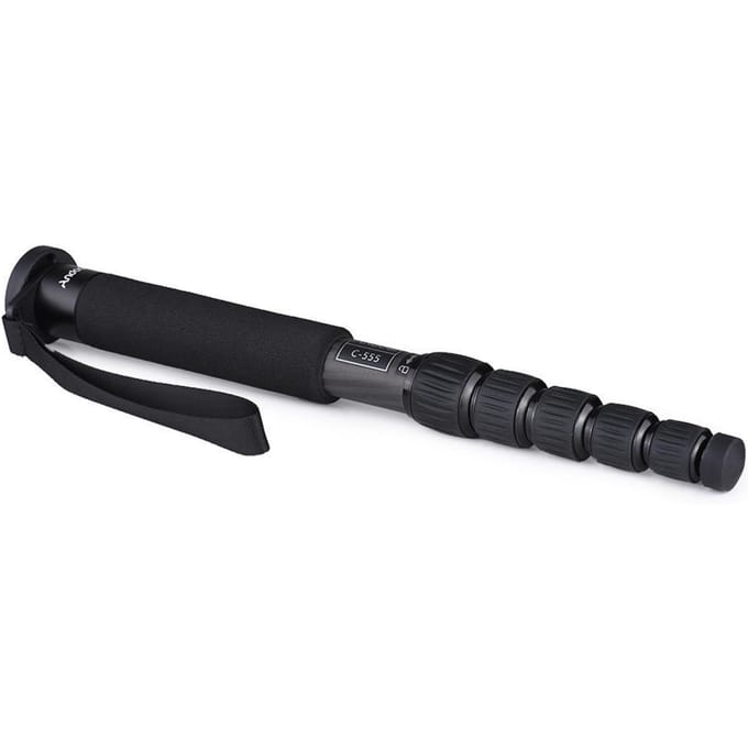 155 cm koolstofvezel DSLR CamereRa Monopod Unipod Stick 6-delig