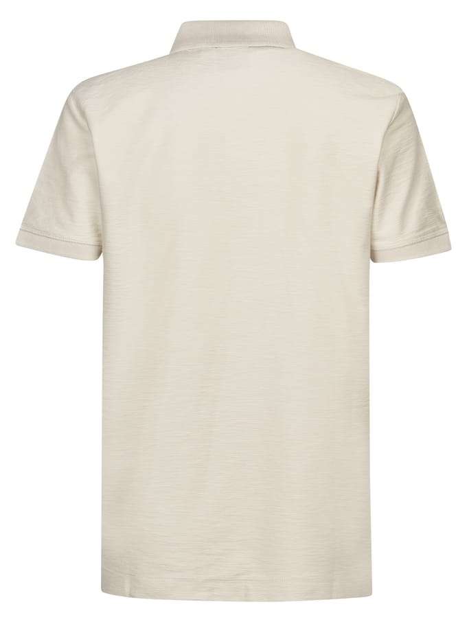 Petrol Industries - Heren Piqué polo BroncoRacer - Wit - Maat M