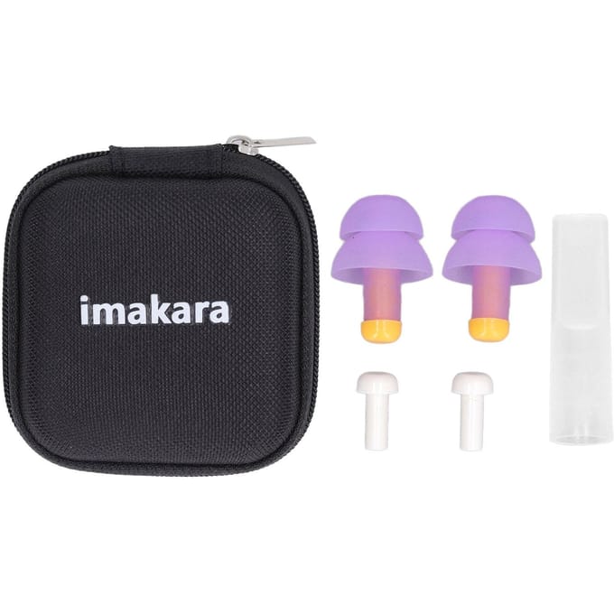Bouchons d'oreilles réutilisables en silicone pour dormir et travailler pink
