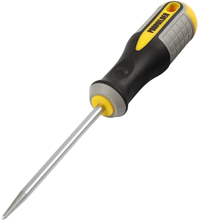 Probuilder Dorpel Met Ronde Punt 18,5 Cm Zwart/geel