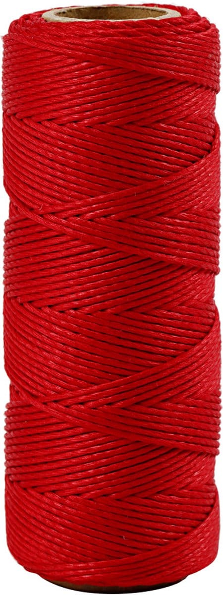 Creativ Company Bamboekoord 1 mm Rood 65 m