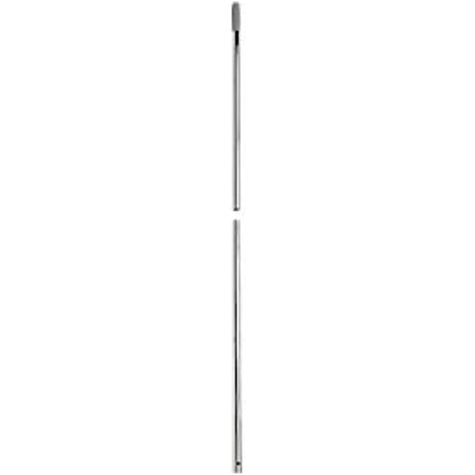 Chroom steel, 2-delig, Lengte 1400 mm, met gat