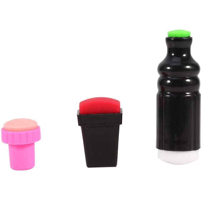 Nail Art Schraper Stempelplaat Dubbelzijdige Stempel 7-delige Set Manicure Tool red