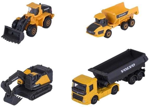 Volvo Construction 4 Pieces Giftpack Voertuigen Speelgoed voertuigen Diverse speelgoedvoertuigen